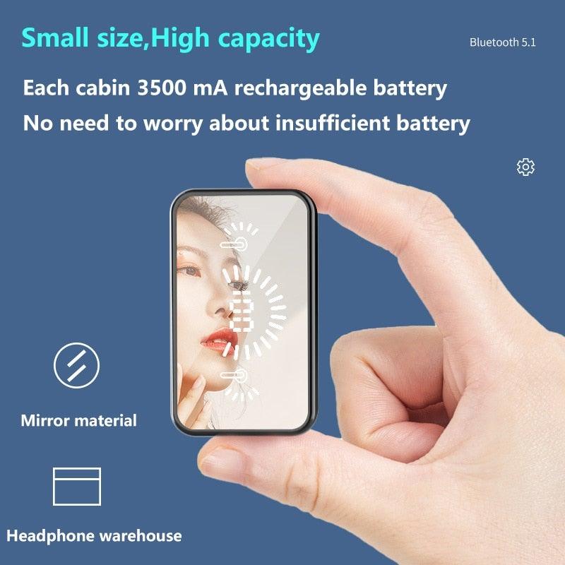 Écouteurs sans fil Bluetooth 5.1 Écouteurs de sport étanches avec microphone Écouteurs intra-auriculaires sans fil Bluetooth Casque audio avec basses profondes de qualité Cache-oreilles doux Léger Microphone intégré Boîtier de charge 3500 mAh