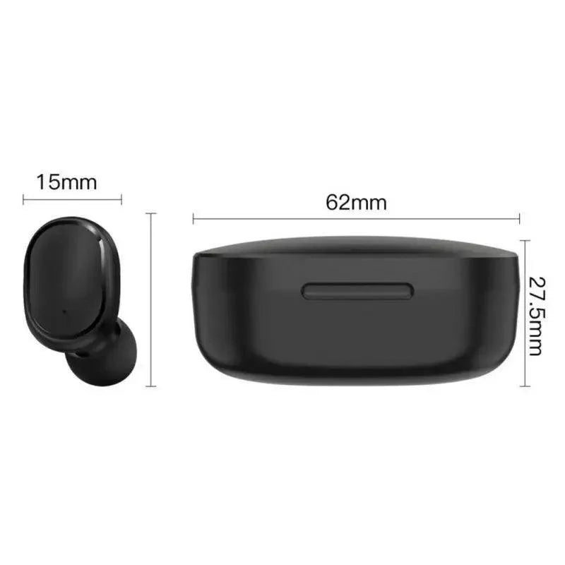 Écouteurs Bluetooth sans fil 5.0 avec affichage LED, commande par bouton, son de qualité, écouteurs intra-auriculaires pour l'entraînement et la course à pied