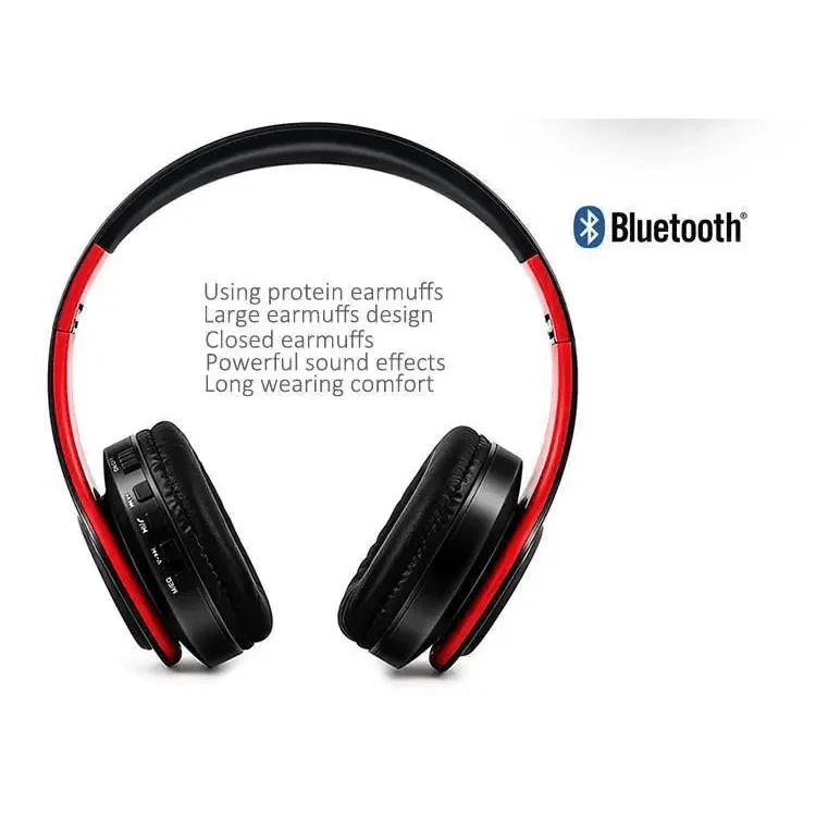 Casque Bluetooth pliable, écouteurs stéréo sans fil uniques, écouteurs de sport avec microphone, casque de musique moderne