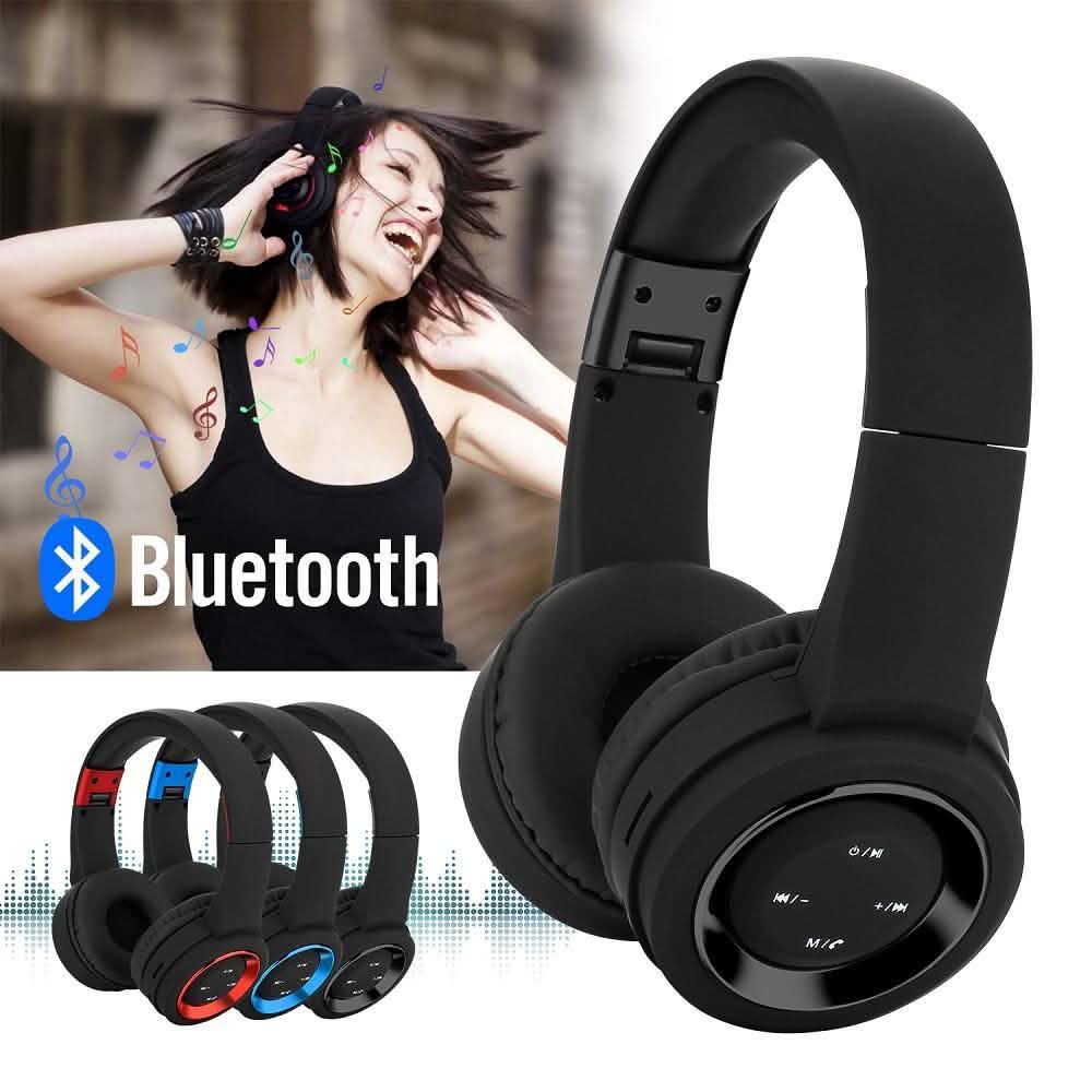 Casque Bluetooth sans fil stéréo Hi-Fi pliable
