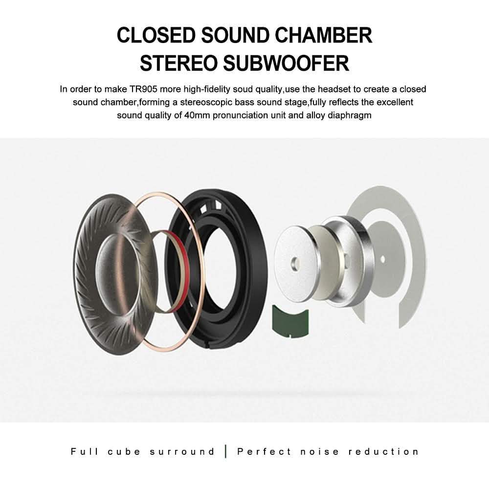 Casque Bluetooth sans fil stéréo Hi-Fi pliable