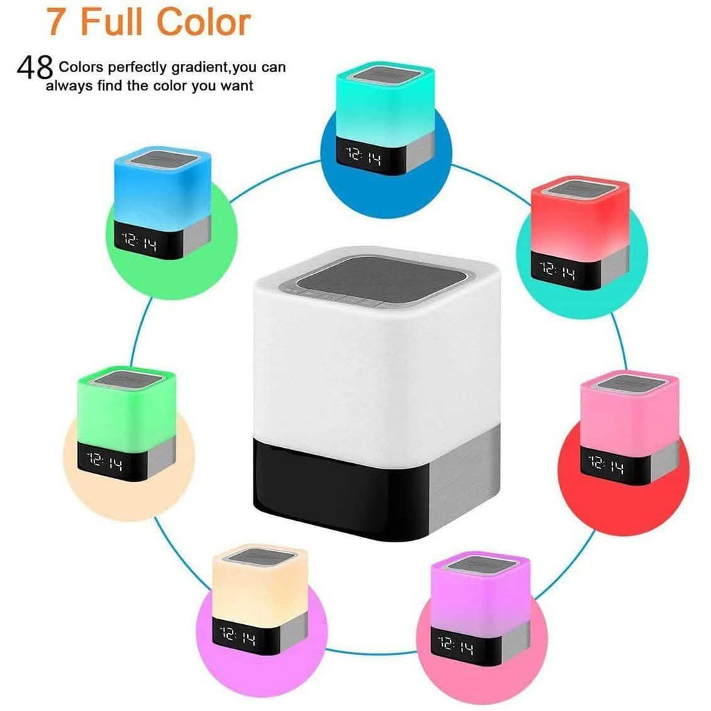 Lampe de chevet tactile avec haut-parleur Bluetooth