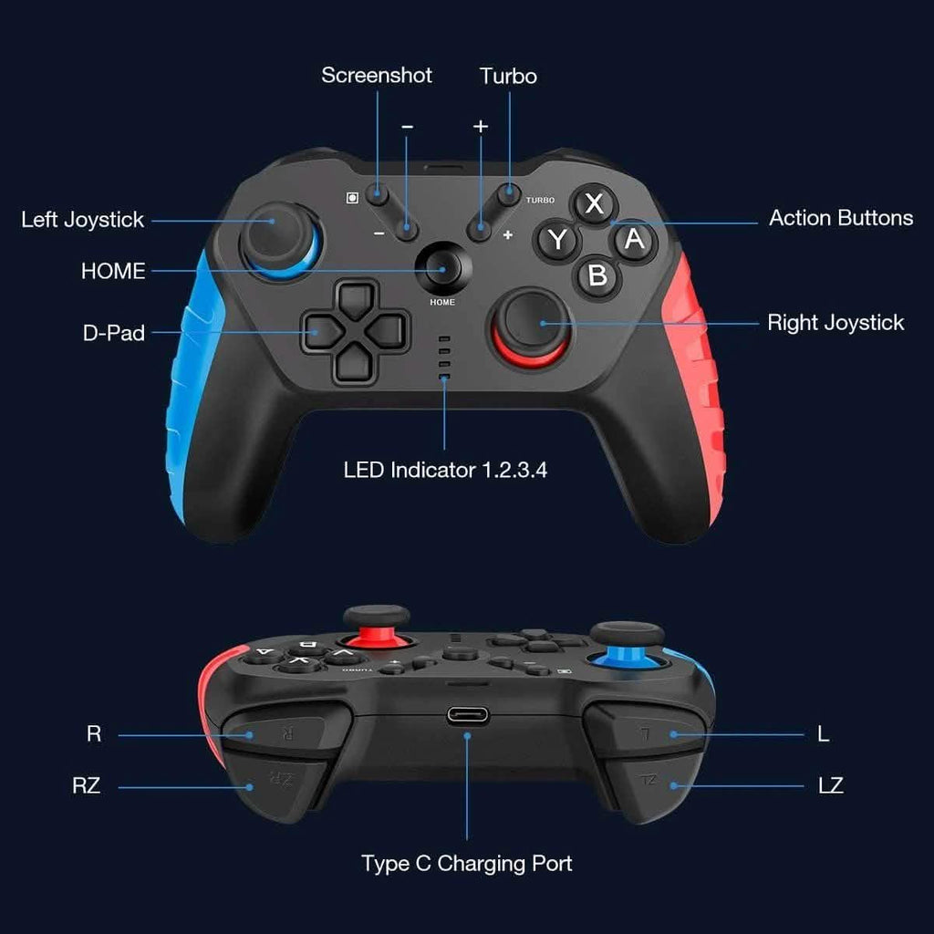 Manette Pro Bluetooth pour Nintendo