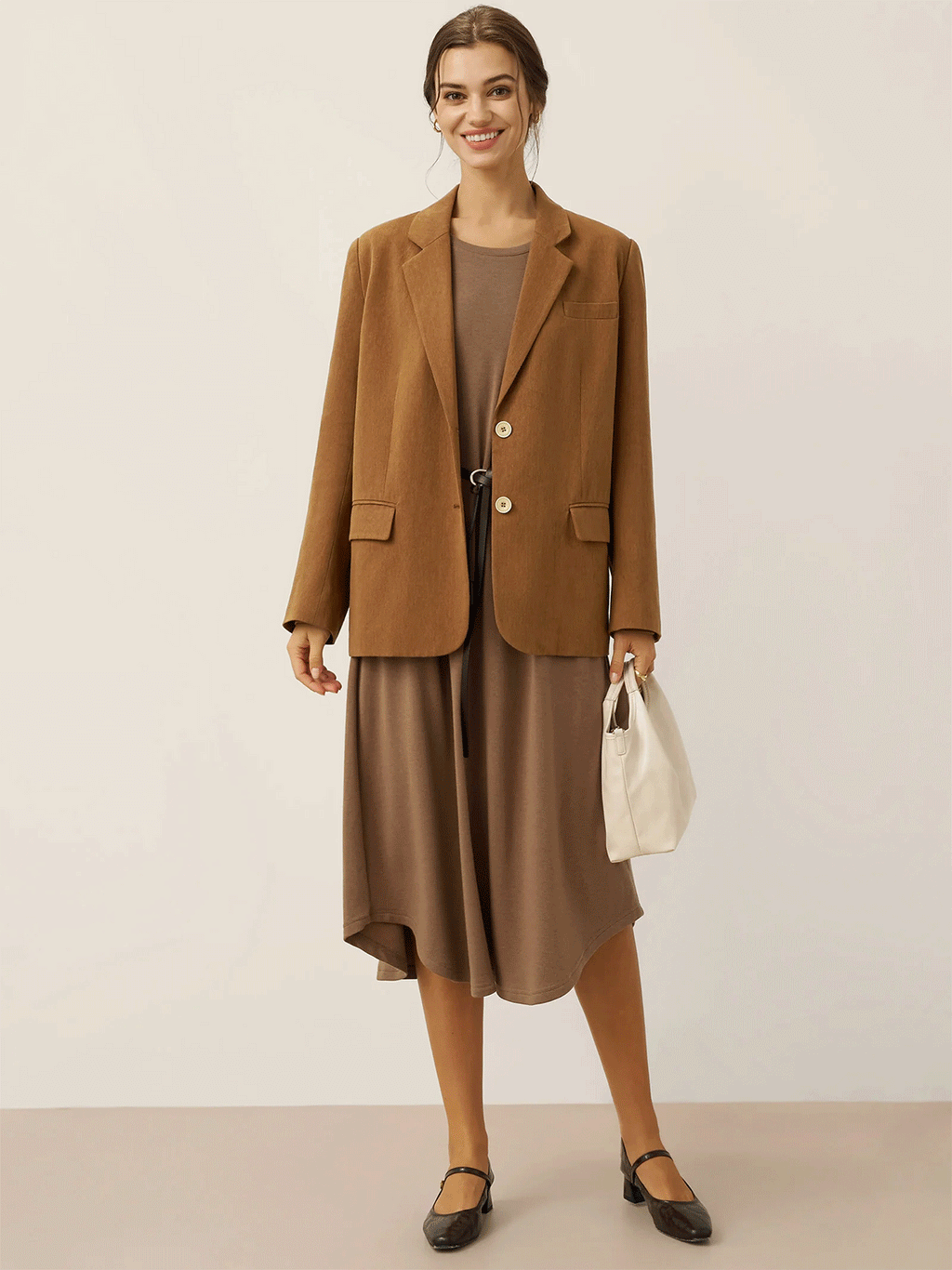 Blazer ajusté en lyocell et lin CASSIDY