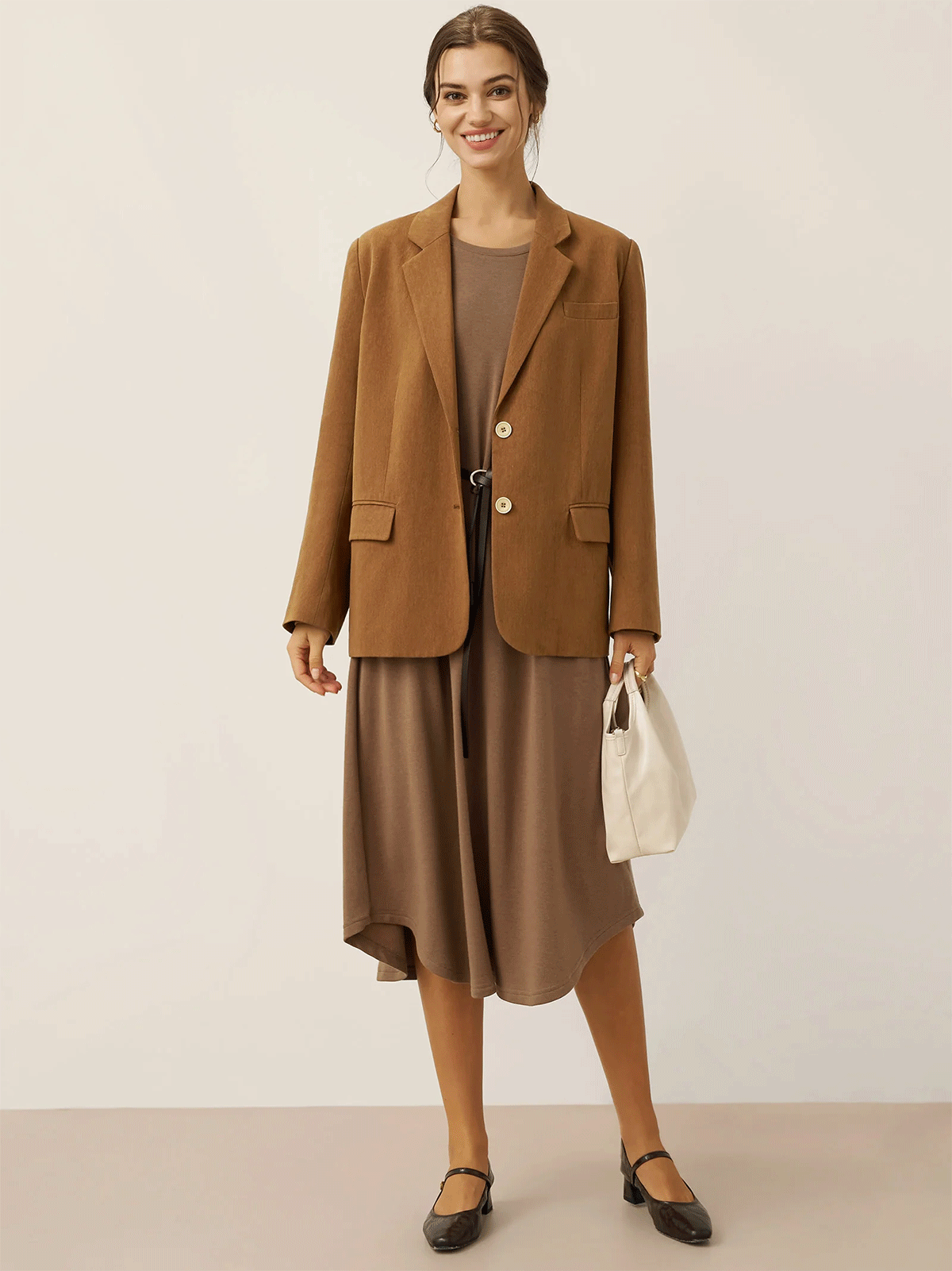 Blazer ajusté en lyocell et lin CASSIDY