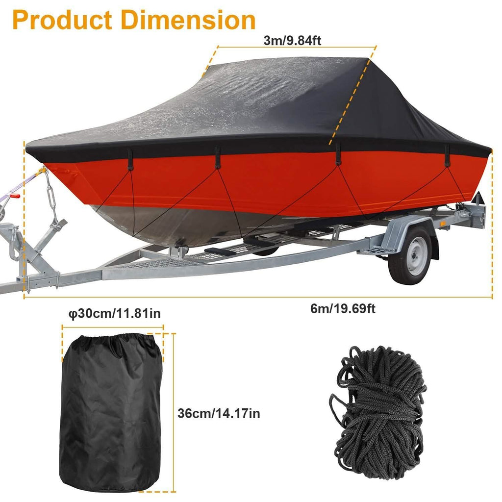 Housse de bateau 210D imperméable anti-poussière remorquable