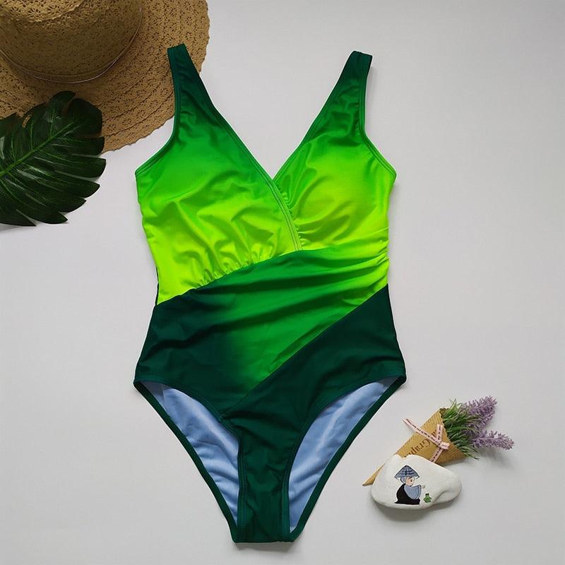 Maillot de bain une pièce pour femme, maillot de bain de plage, maillot de bain vintage noir uni, maillot de bain une pièce gainant pour femme, maillot de bain une pièce avec col en V et licou