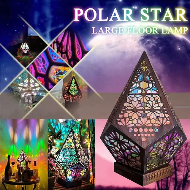 Veilleuse projecteur d'étoiles polaires diamant bohème