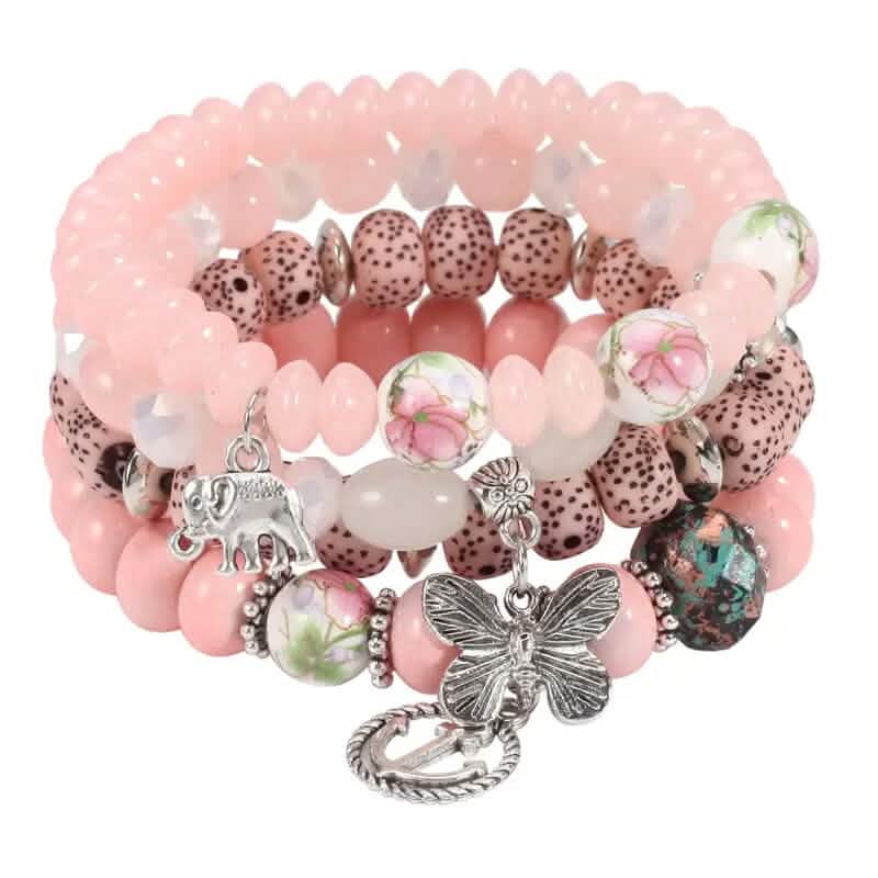 Bracelet Bohème Superposé à Perles