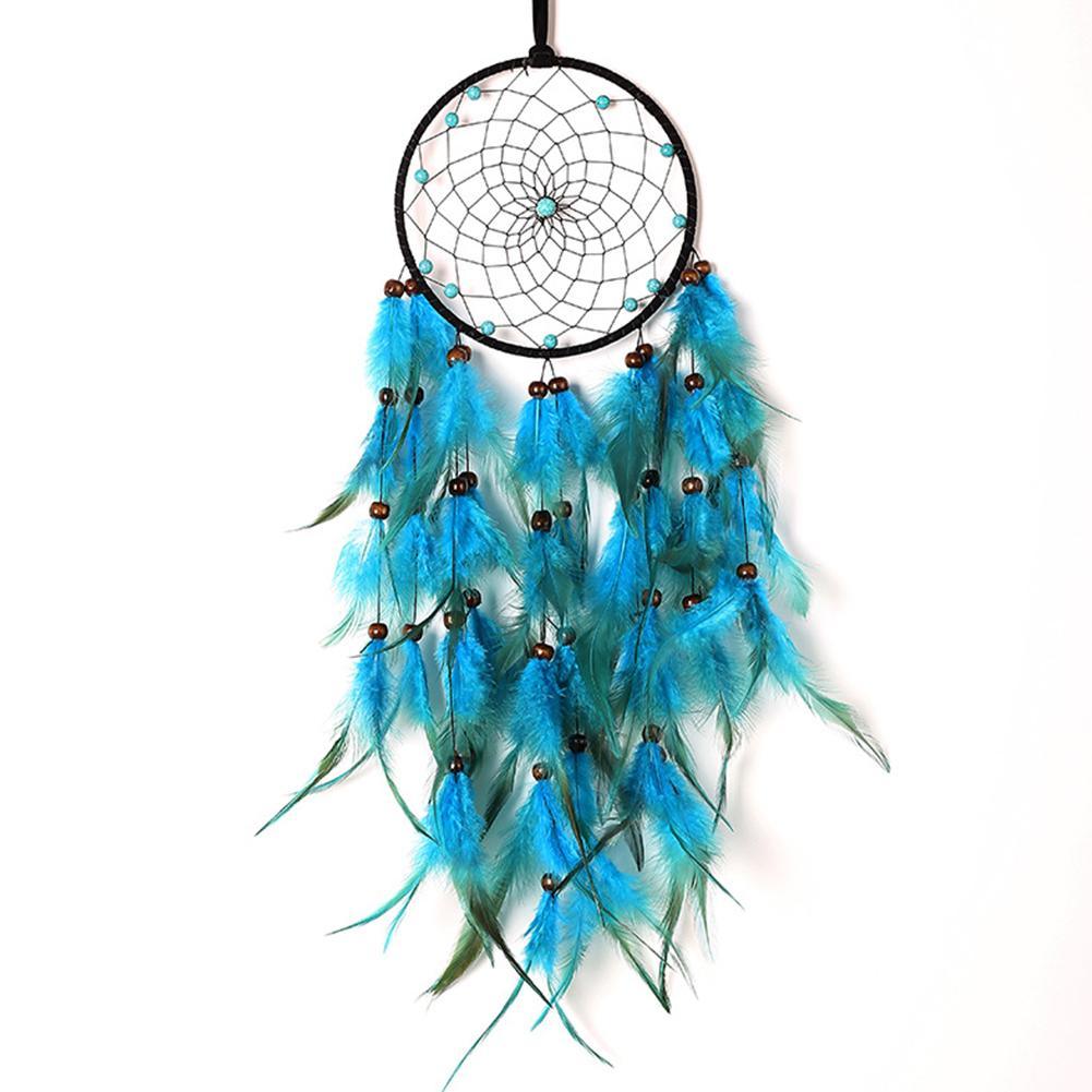 Attrape-rêves bohème pour chambre à coucher, pendentif plume, attrape-rêves national fait à la main, belle décoration murale, cadeau pour chambre de fille, fête, mariage, chambre d'enfant, décoration murale de chambre à coucher, cadeau de festival