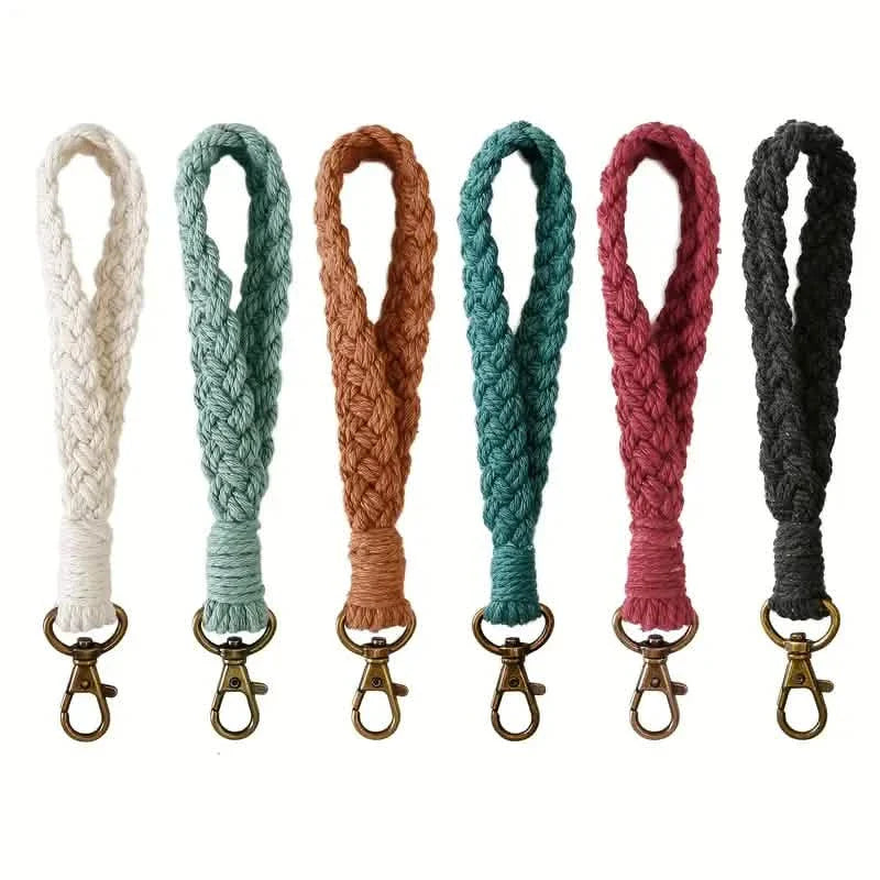 Porte-clés bracelet bohème fait main