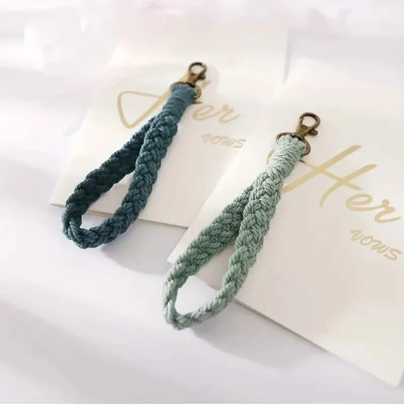 Porte-clés bracelet bohème fait main
