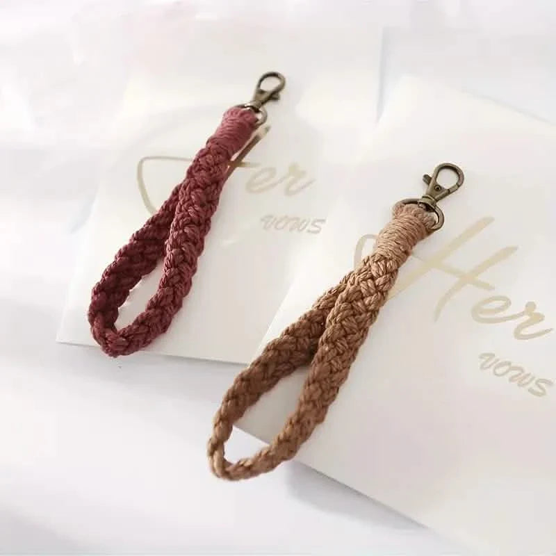 Porte-clés bracelet bohème fait main