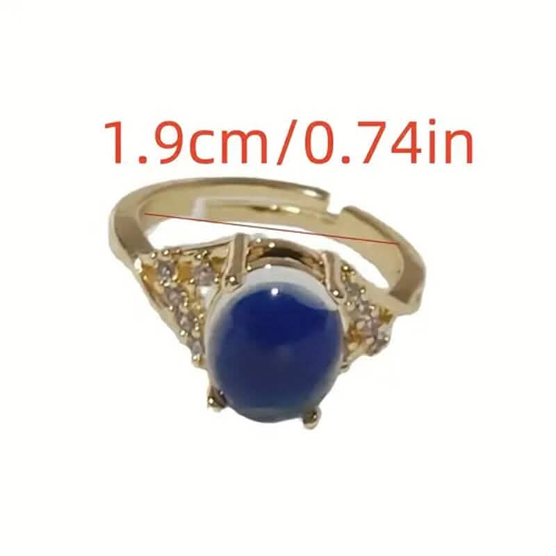 Bagues de manchette d'humeur changeant de couleur style bohème