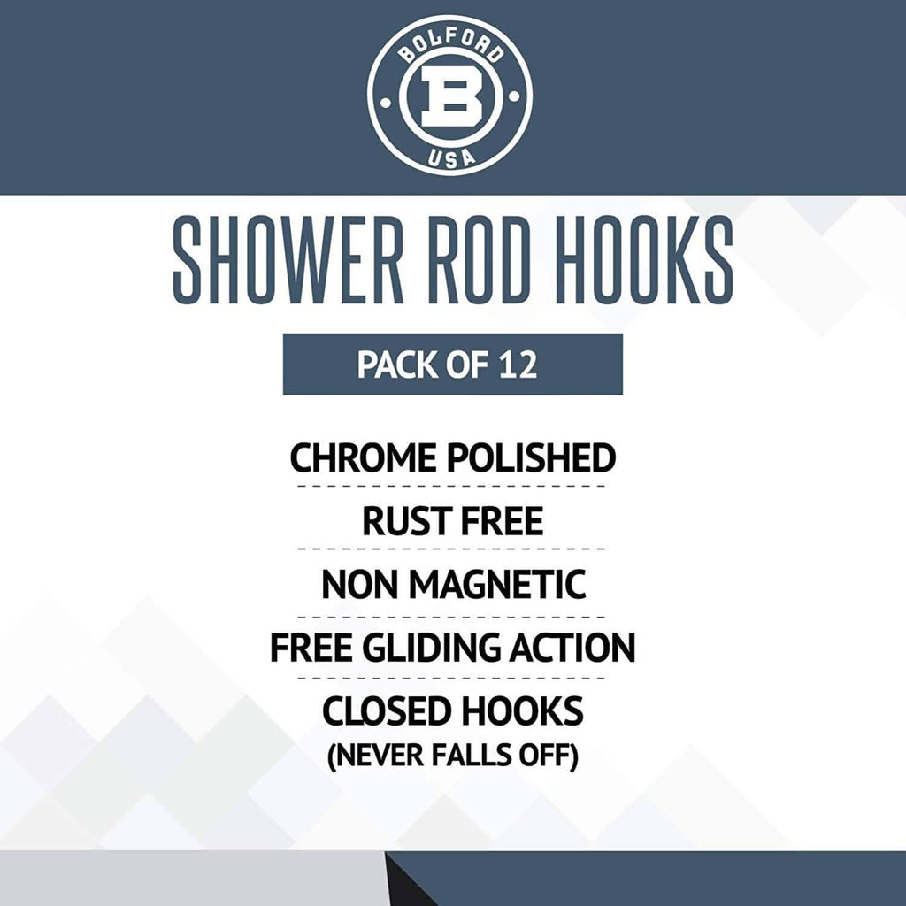 Ensemble rideau et tringle de douche Bolford