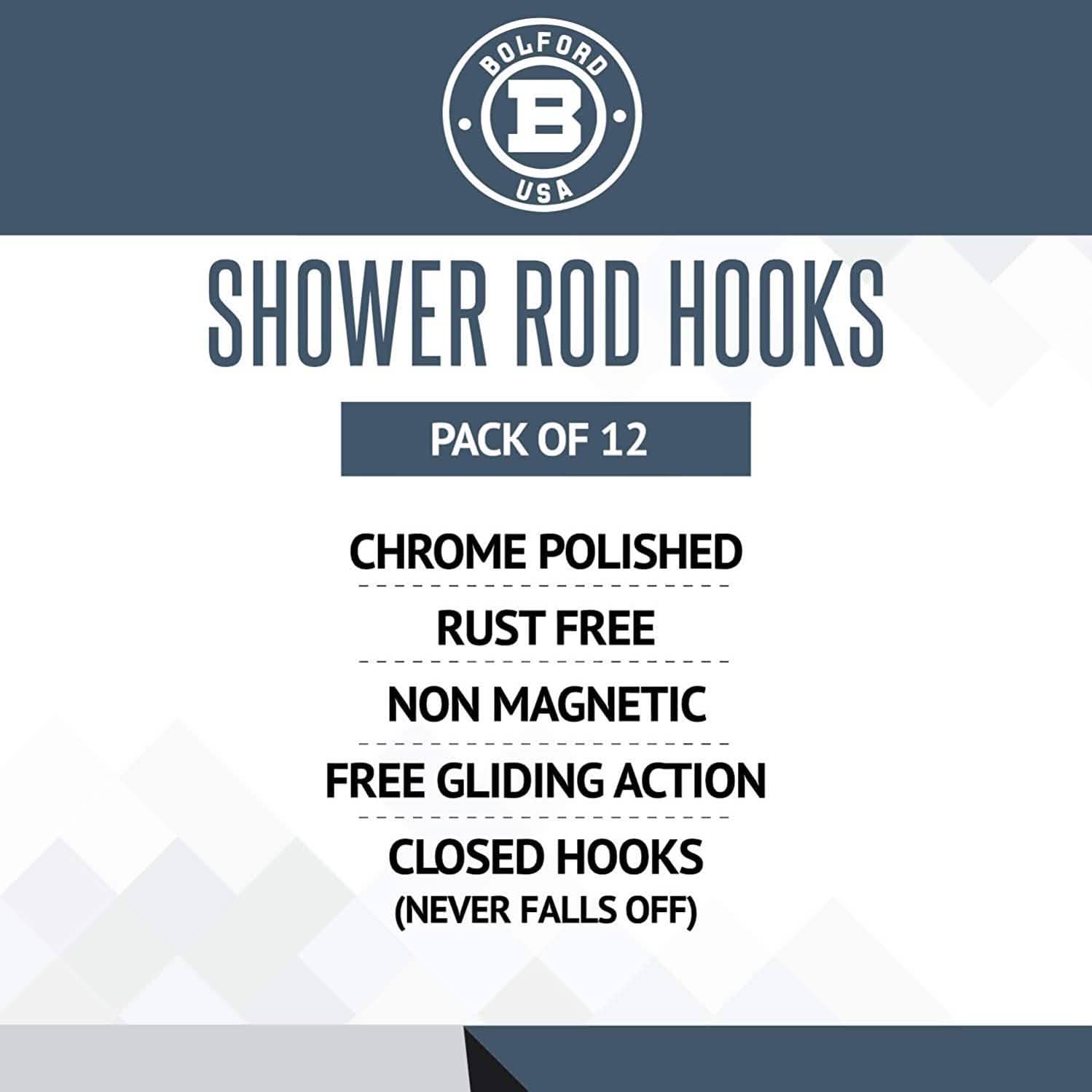 Ensemble rideau et tringle de douche Bolford