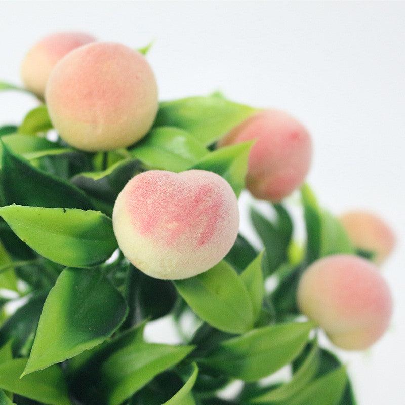 Bonsaï Artificiel Faux Arbre Bonsaï Fruits en Mousse Jaune en Pot Pour Accessoires de Décoration de Maison Décoration de Mariage