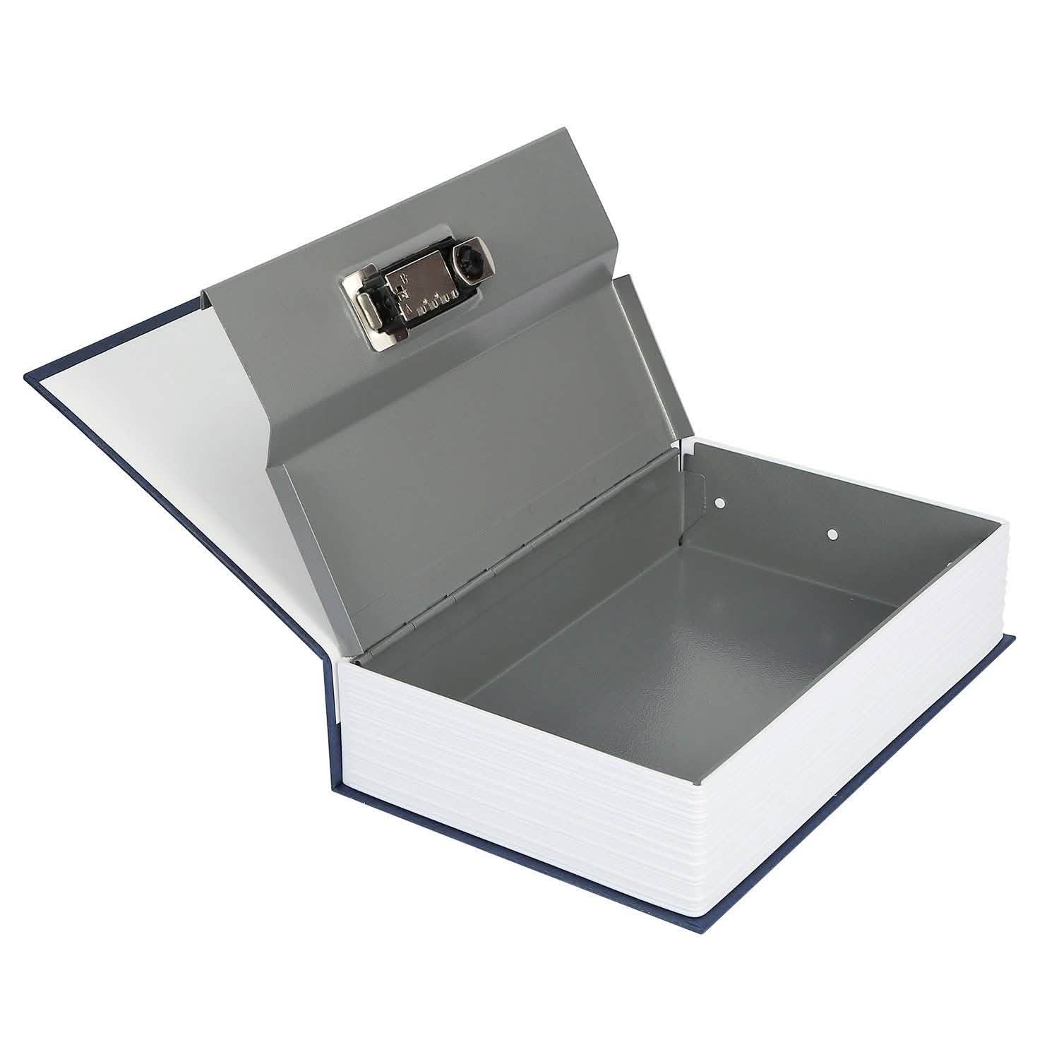 Coffre-fort livre avec boîte de rangement à serrure à combinaison à 3 chiffres