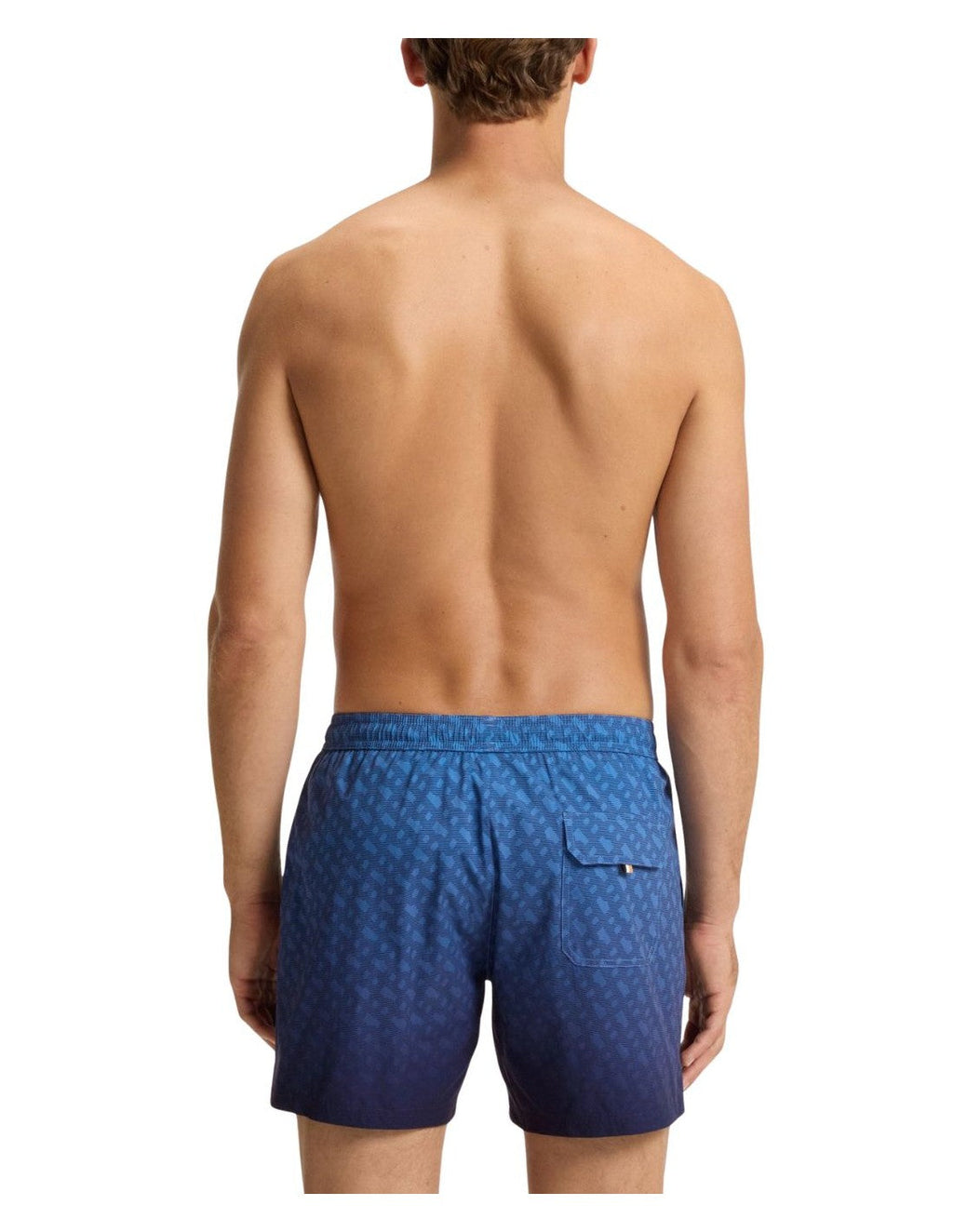 Shorts Boss Vale à monogramme - Bleu