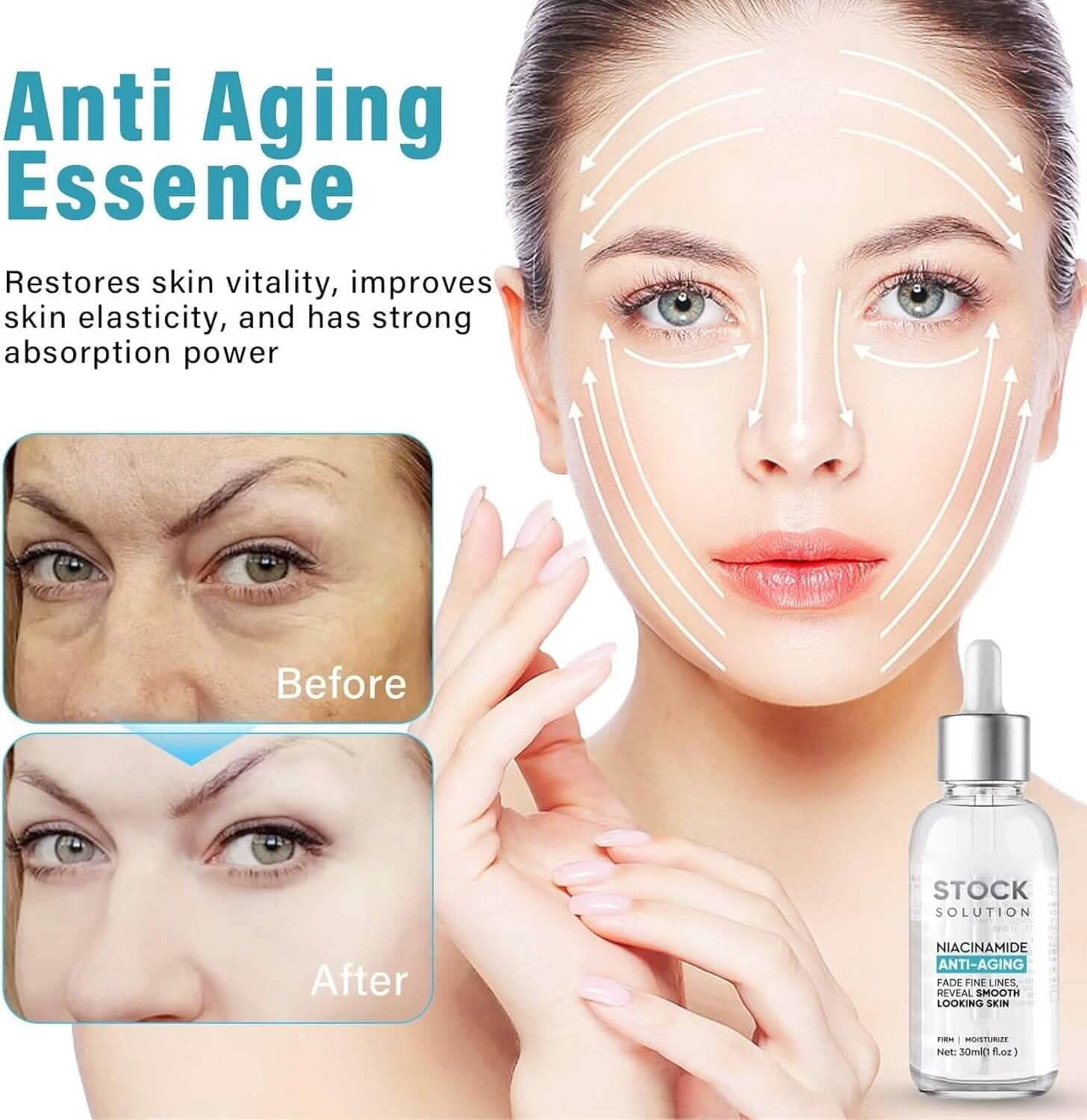 Botox Original Essence Liquide Visage 30ml - Hydratante, Repulpante et Hydratante au Collagène pour la Peau
