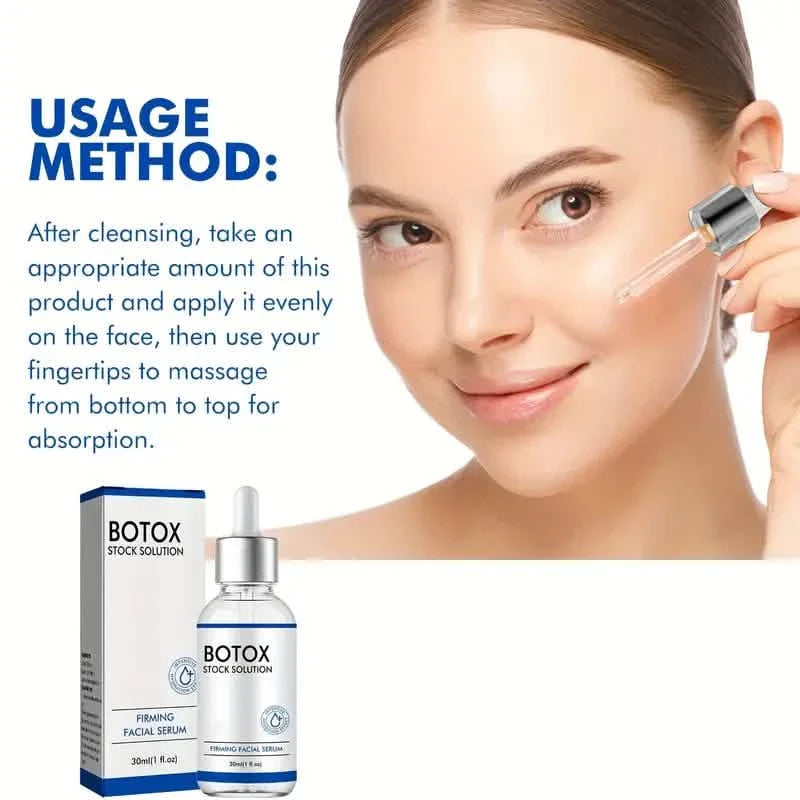 Essence faciale liquide originale Botox, Collagène pour la peau, Hydrate et repulpe la peau, 30ml/1.01 Fl Oz