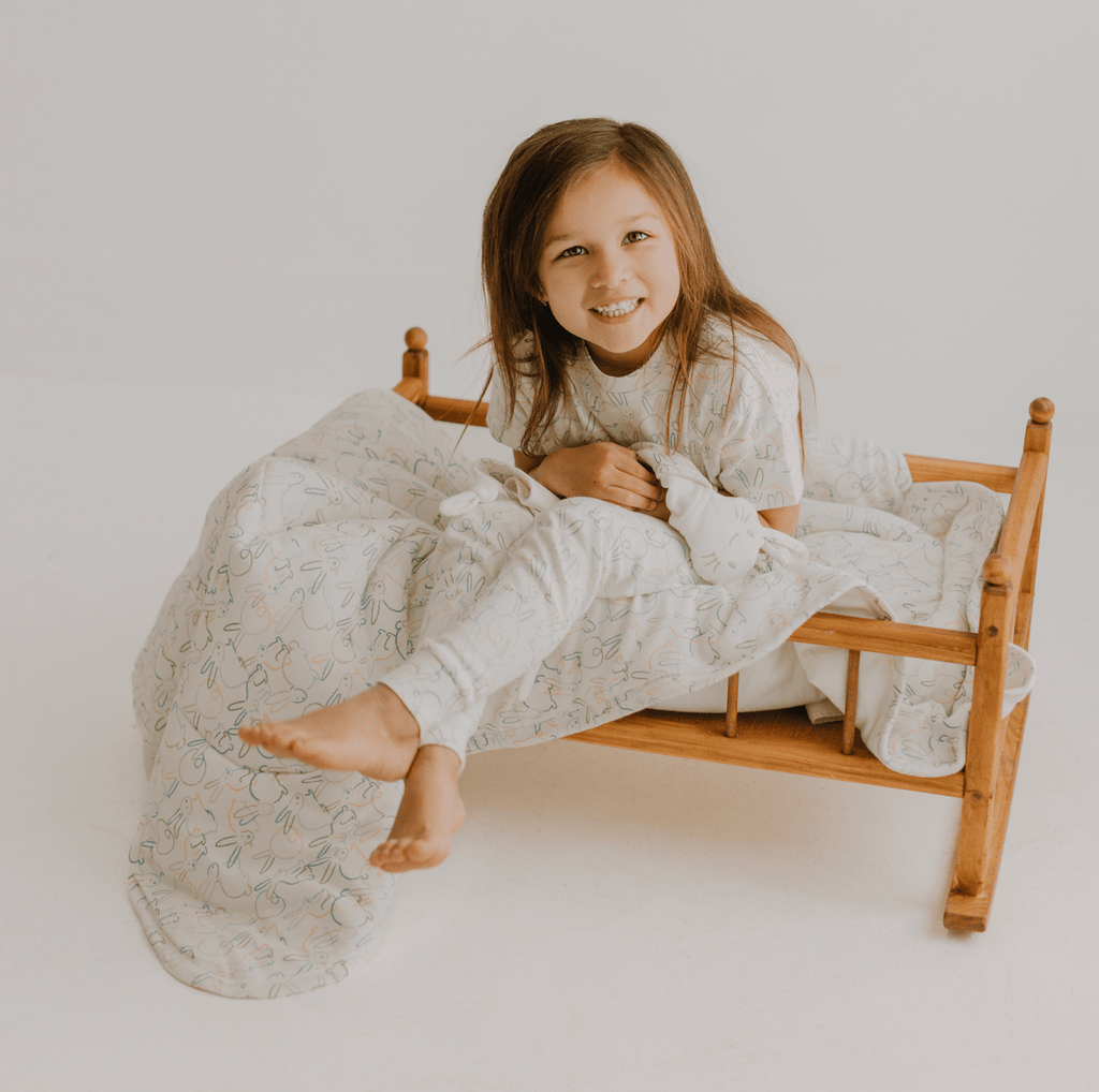 T-shirt boxy pour enfant en bas âge | lapins