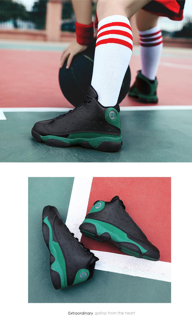 Chaussures de basket pour garçons et hommes, nouvelles baskets pour enfants, chaussures de sport antidérapantes pour l'extérieur, chaussures de sport de basket durables pour enfants, chaussures de course d'extérieur