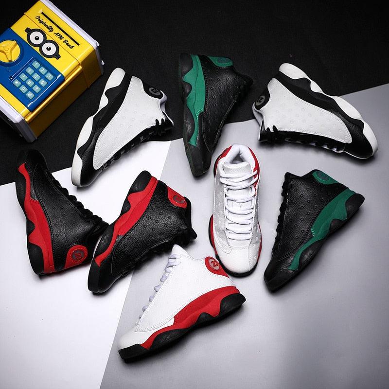 Chaussures de basket pour garçons et hommes, nouvelles baskets pour enfants, chaussures de sport antidérapantes pour l'extérieur, chaussures de sport de basket durables pour enfants, chaussures de course d'extérieur