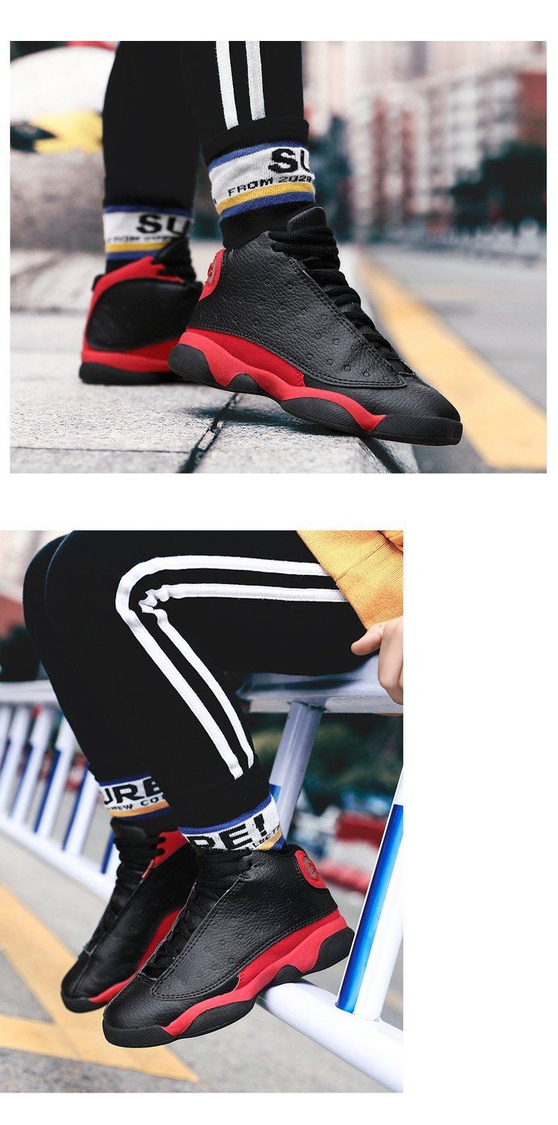 Chaussures de basket pour garçons et hommes, nouvelles baskets pour enfants, chaussures de sport antidérapantes pour l'extérieur, chaussures de sport de basket durables pour enfants, chaussures de course d'extérieur