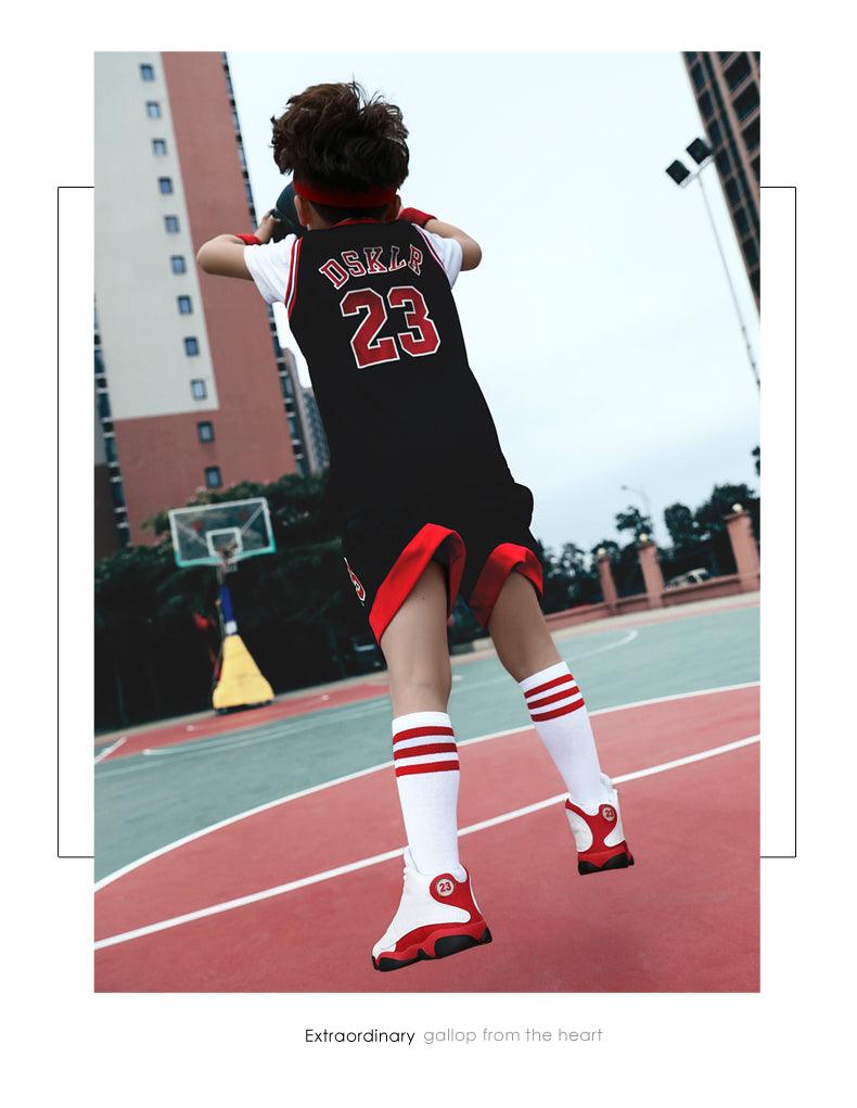 Chaussures de basket pour garçons et hommes, nouvelles baskets pour enfants, chaussures de sport antidérapantes pour l'extérieur, chaussures de sport de basket durables pour enfants, chaussures de course d'extérieur