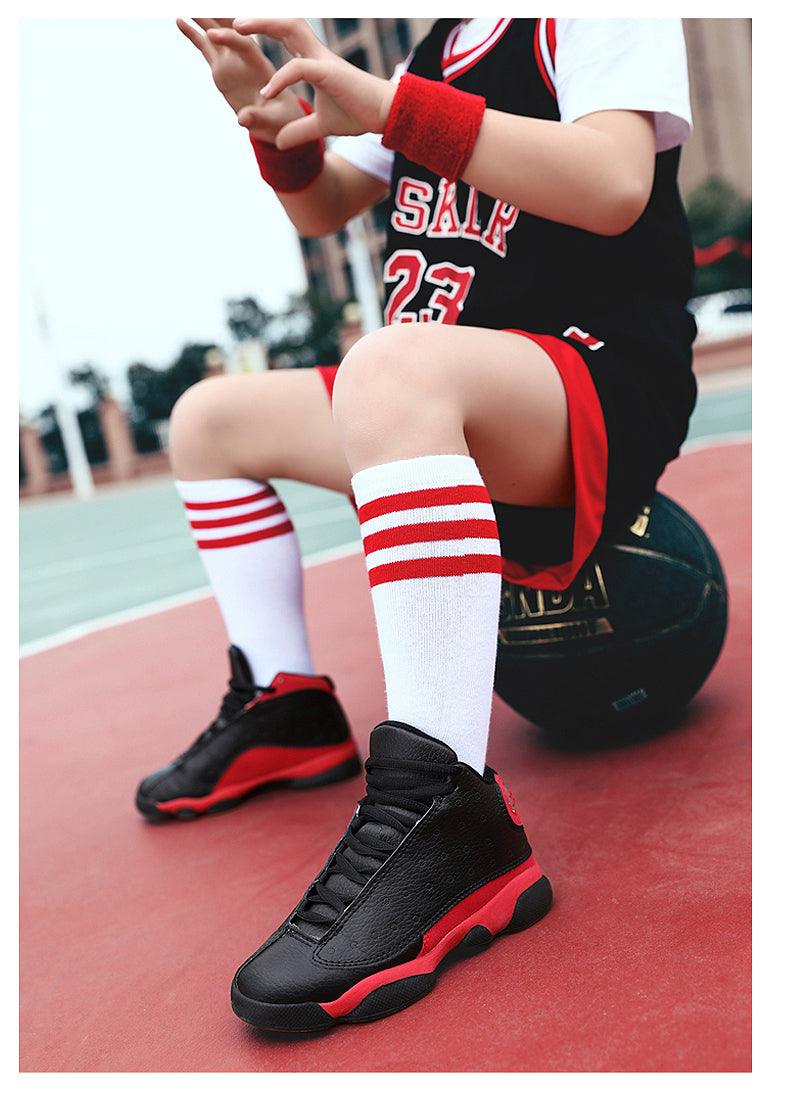 Chaussures de basket pour garçons et hommes, nouvelles baskets pour enfants, chaussures de sport antidérapantes pour l'extérieur, chaussures de sport de basket durables pour enfants, chaussures de course d'extérieur