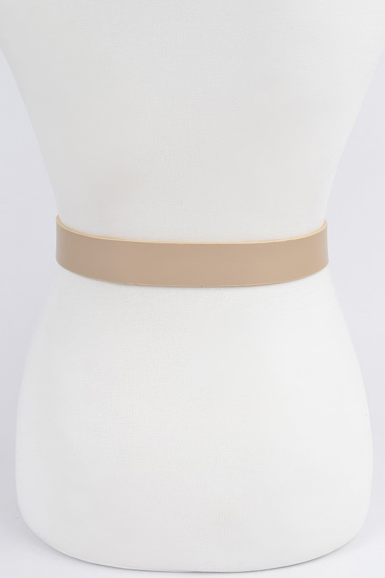 Ceinture tressée gaufrée à deux boucles rondes