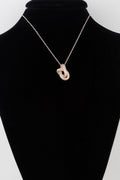 Collier pendentif entrelacé tressé