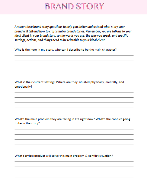 Branding Workbook for Entrepreneurs | 35+ Page Canva Template
