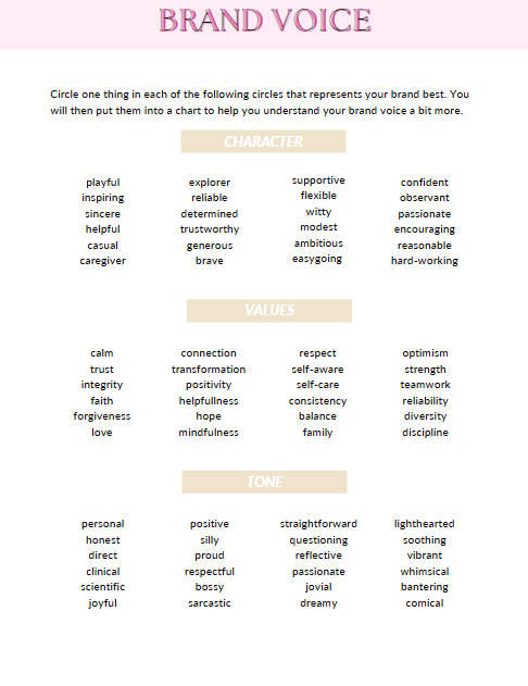 Branding Workbook for Entrepreneurs | 35+ Page Canva Template