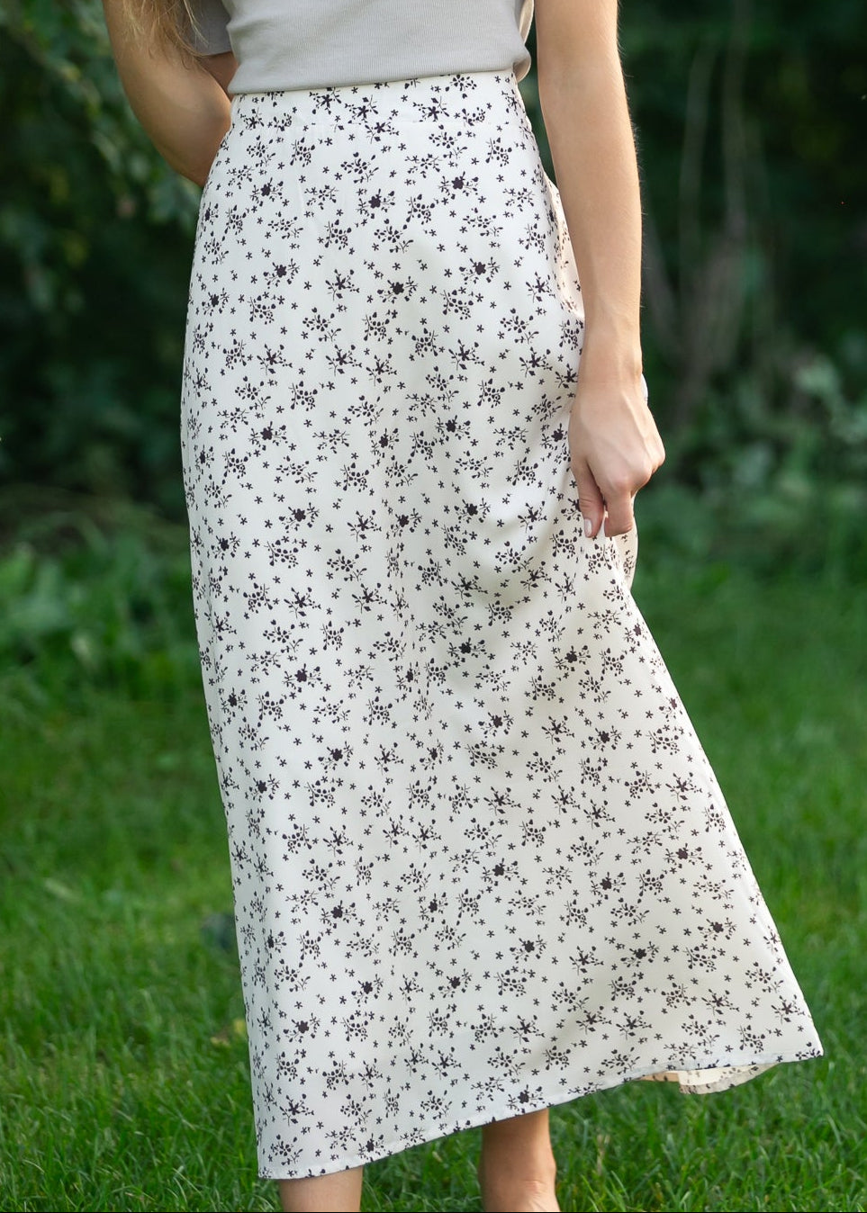 Jupe midi florale Braylyn Brown - VENTE FINALE