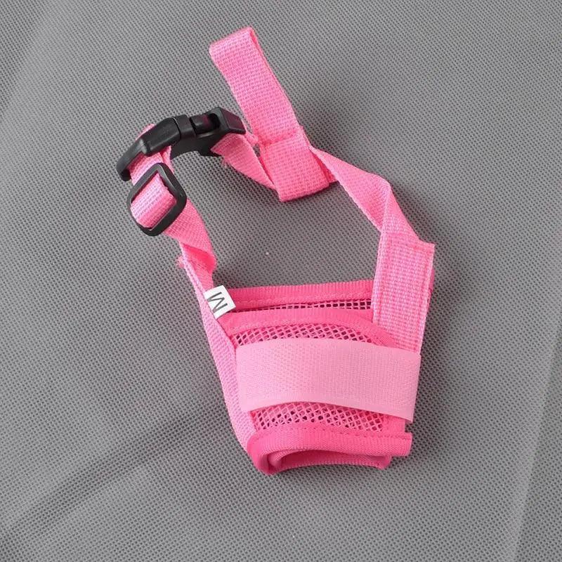 Muselière pour chien respirante et réglable en nylon, anti-aboiement, confortable, pour animaux de compagnie, couvre-bouche pour la marche en extérieur
