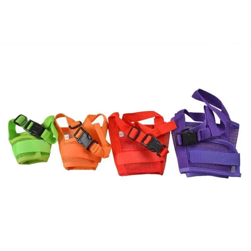 Muselière pour chien respirante et réglable en nylon, anti-aboiement, confortable, pour animaux de compagnie, couvre-bouche pour la marche en extérieur