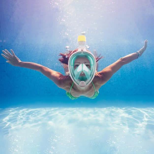 Masque de plongée et de snorkeling compatible GoPro Breathefree