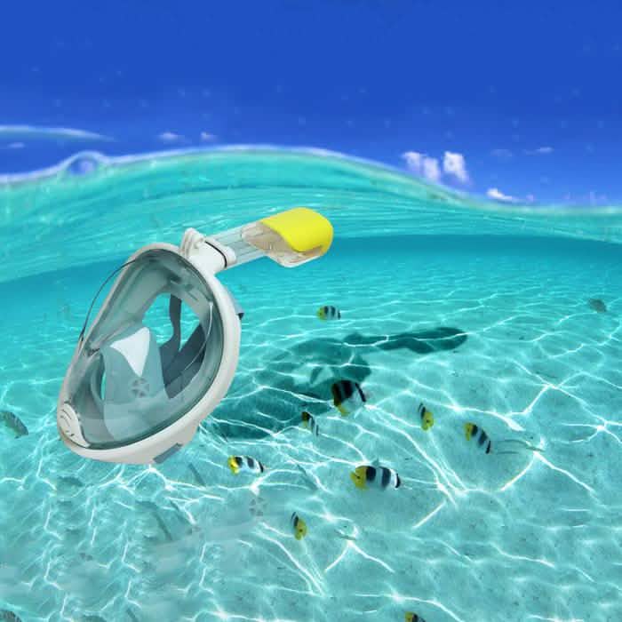 Masque de plongée et de snorkeling compatible GoPro Breathefree