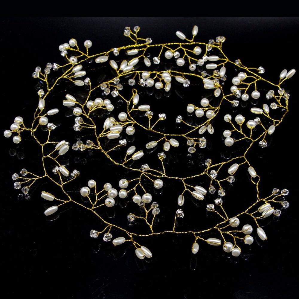Accessoires de cheveux de mariée en cristal pour mariage, bandeau perle fleur fait à la main, décoration de perles peigne à cheveux, magnifiques accessoires pour cheveux pour femmes