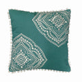 Brooklyn Flat Coussin Décoratif Brodé à Pompons Valencia