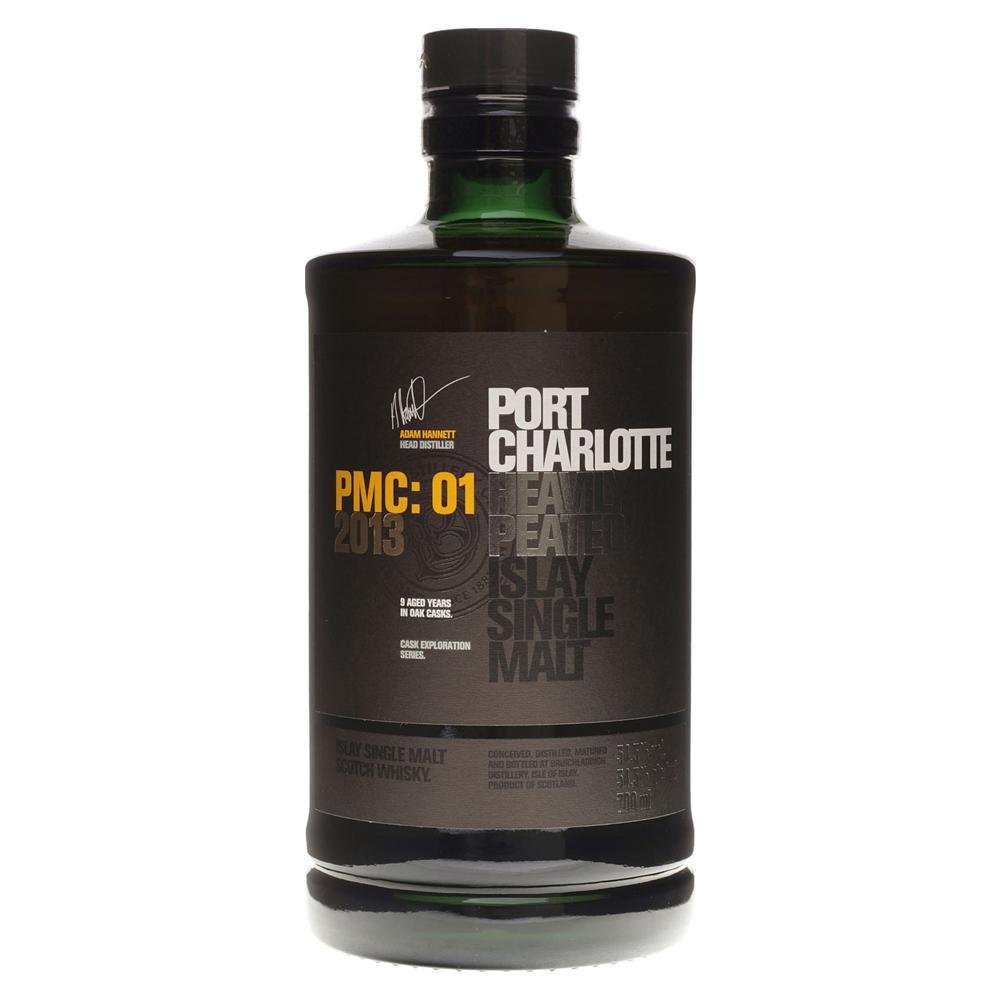 Bruichladdich Distillery - « Port Charlotte PMC: 01 2013 » Islay Single Malt Scotch fortement tourbé (750 ml)