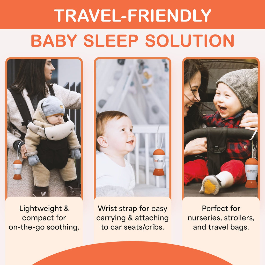 Machine sonore Baby Shusher – Véritable son « chhh » humain pour le sommeil et l'apaisement du nouveau-né