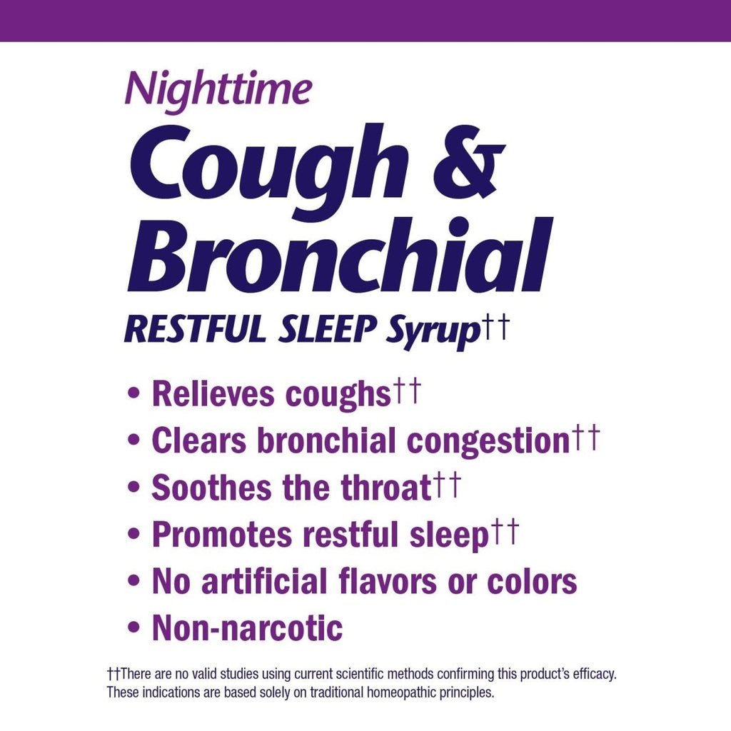 B&T Sirop Nocturne contre la Toux et les Bronches pour un Sommeil Réparateur Homéopathique, 237 ml (Nature's Way Brands)