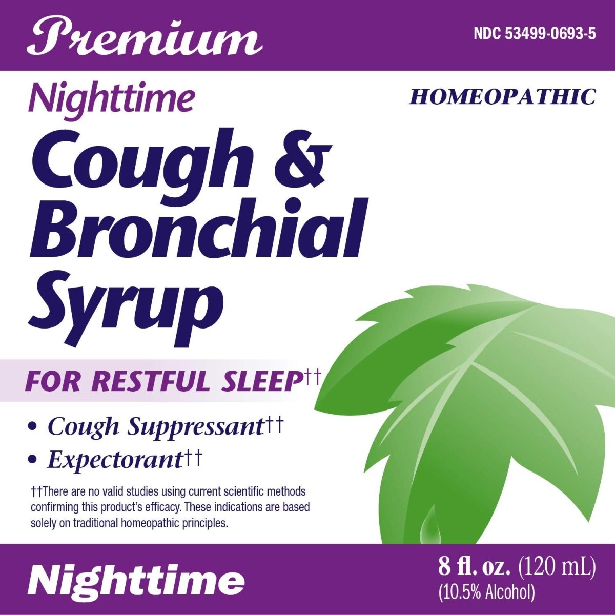 B&T Sirop Nocturne contre la Toux et les Bronches pour un Sommeil Réparateur Homéopathique, 237 ml (Nature's Way Brands)