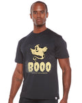 T-shirt graphique homme à manches courtes en viscose de bambou/coton biologique Happy Halloween
