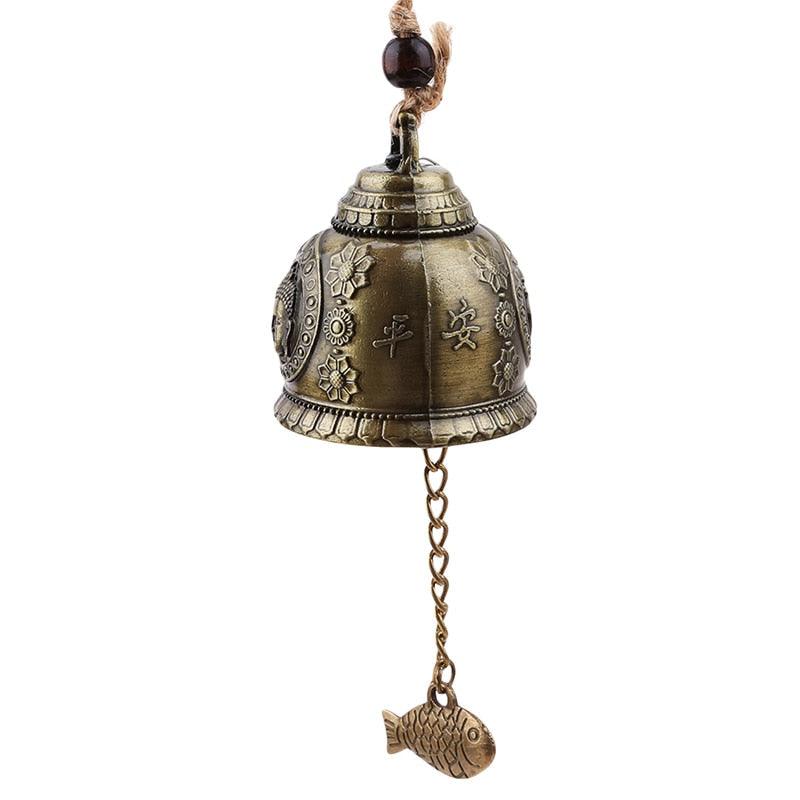 Statue de Bouddha Motif Cloche Bénédiction Feng Shui Ornement Suspendu Carillon Éolien Pour Bonne Chance Fortune Décoration Suspendue Maison Voiture Cadeau Artisanat