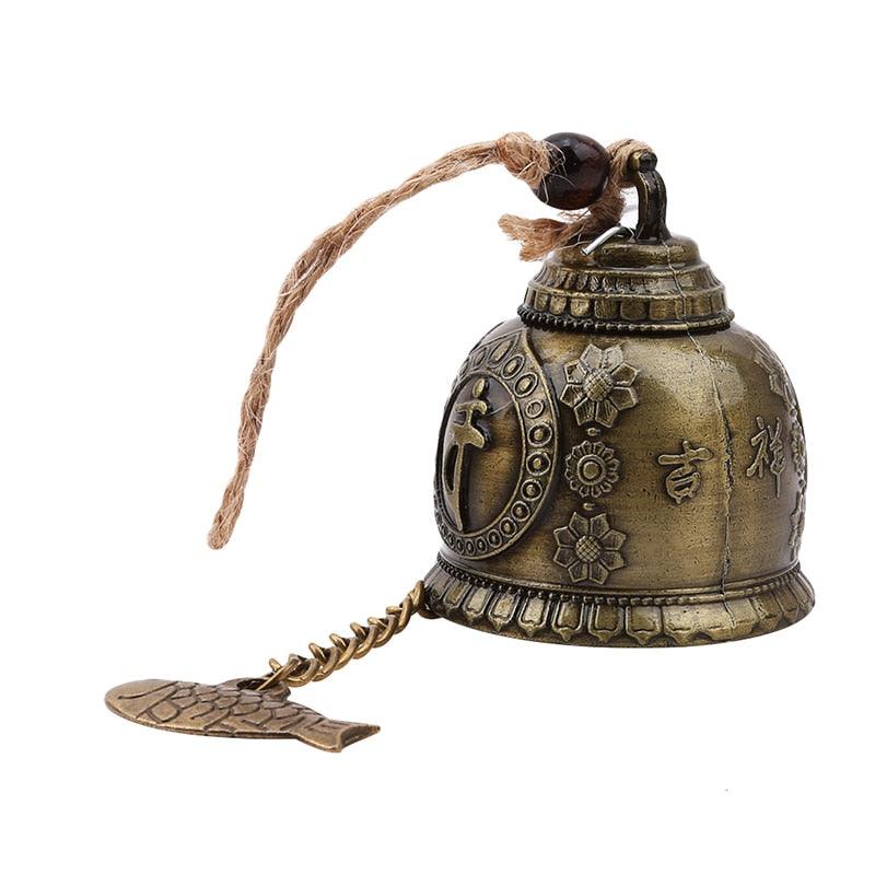 Statue de Bouddha Motif Cloche Bénédiction Feng Shui Ornement Suspendu Carillon Éolien Pour Bonne Chance Fortune Décoration Suspendue Maison Voiture Cadeau Artisanat