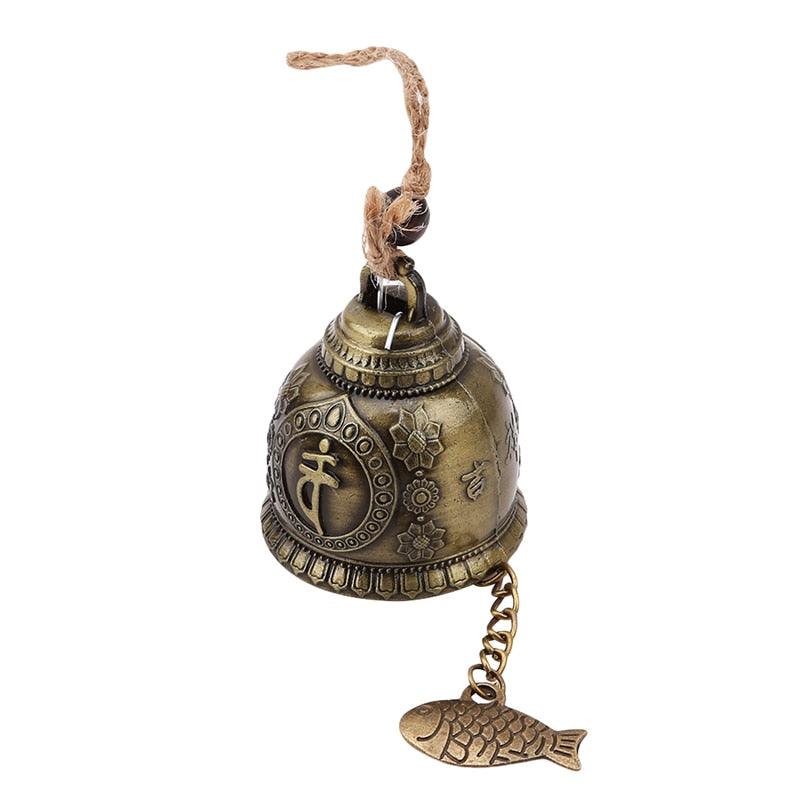 Statue de Bouddha Motif Cloche Bénédiction Feng Shui Ornement Suspendu Carillon Éolien Pour Bonne Chance Fortune Décoration Suspendue Maison Voiture Cadeau Artisanat